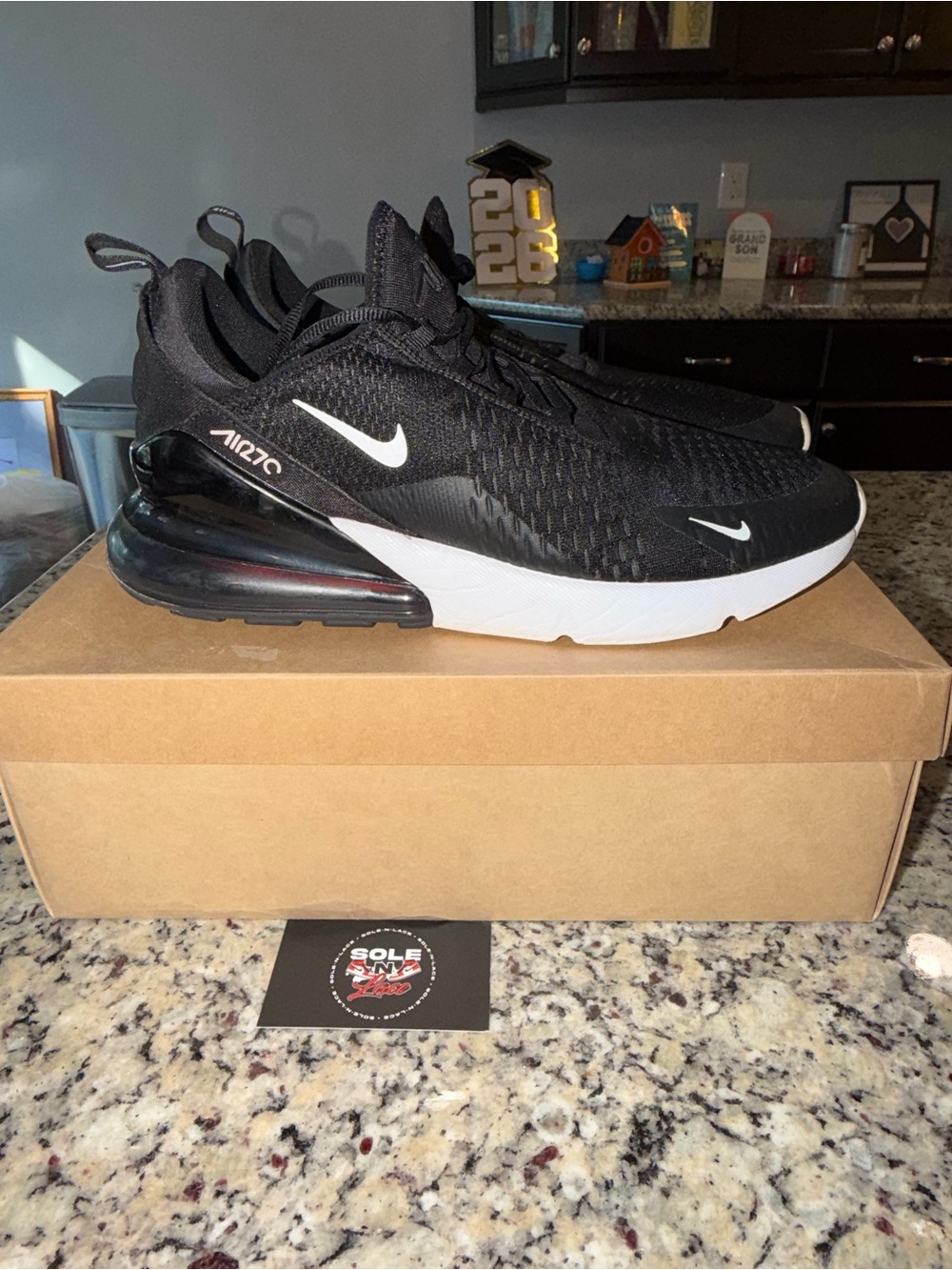 Size 13 Nike Air Max 270 Black White SKU AH8050-002 Gently Used No Box - Picture 8 of 11